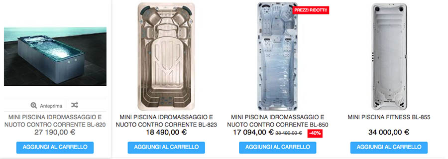 Scelta mini piscina