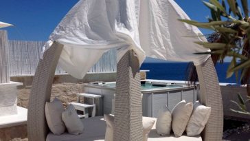 Minipiscina per matrimonio in spiaggia