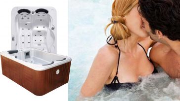 Minipiscina Loveseat per romantici idromassaggi di coppia