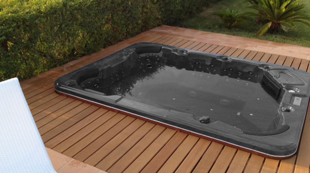Minipiscina monocolore total black