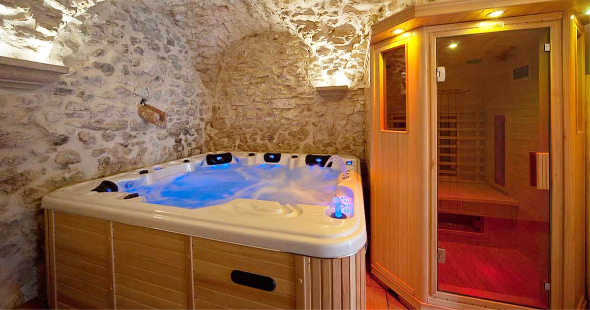 Minipiscina regalo sauna