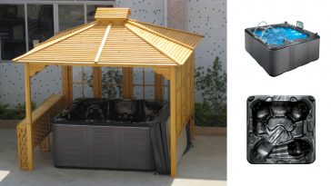 Minipiscina da esterno per gazebo