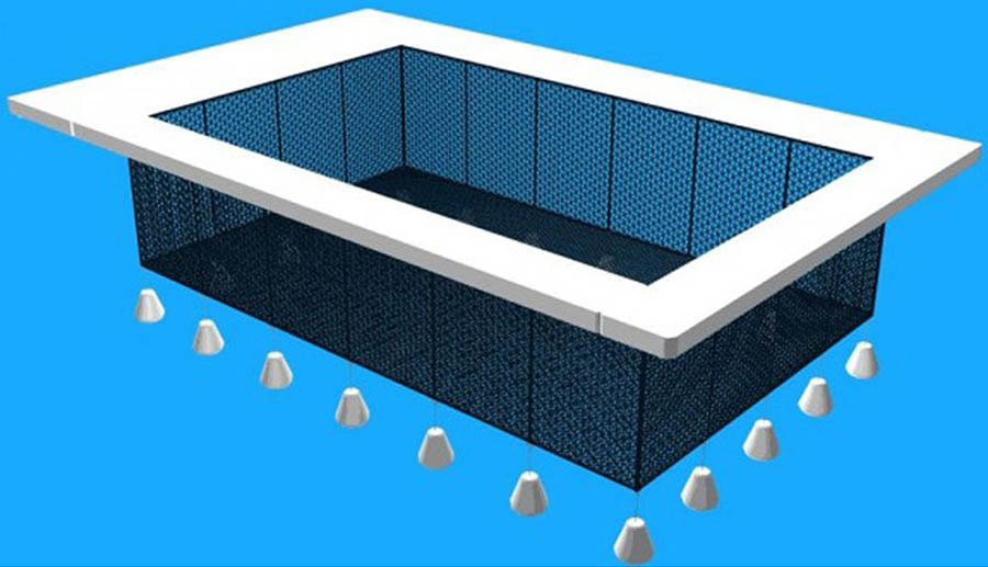 La particolare struttura dell’Inflatable Sea Pool di Superyacht Tenders and Toys