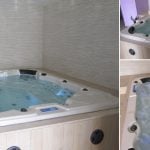 Minipiscine total white piattaforme con sfiato