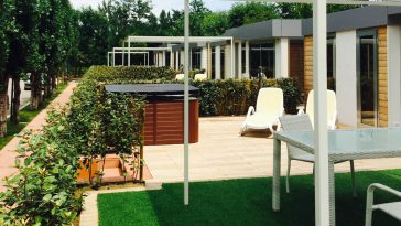 Minipiscine per giardini sul retro