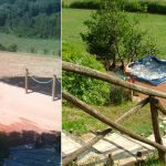 Minipiscina in pontile di campagna come abbiamo fatto