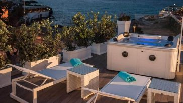 Minipisicina in terrazza con vista a monopoli