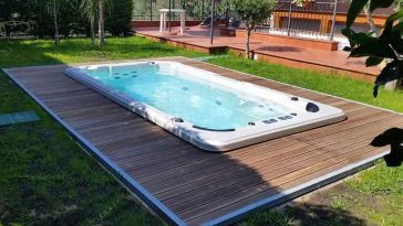 Piscina idromassaggio nuoto controcorrente 9 mq