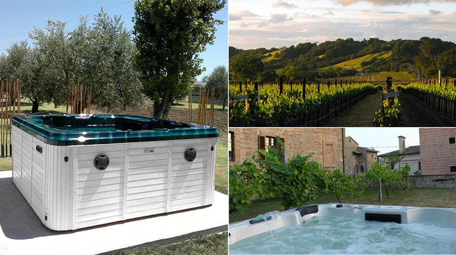 BL-810 minipiscina idromassaggio esterno vineyard