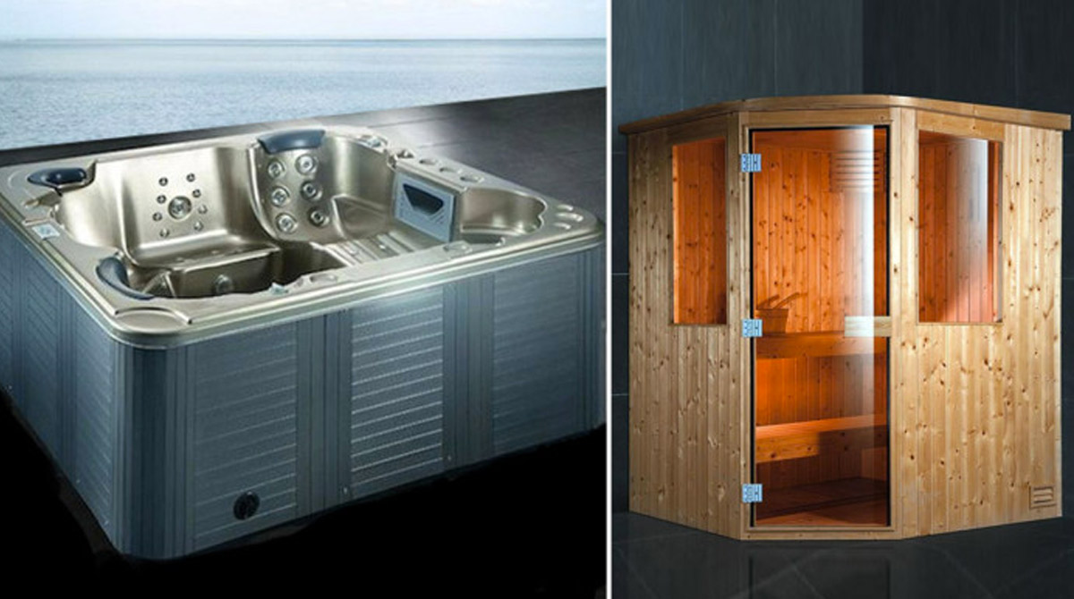 Mini Piscina con Sauna in regalo