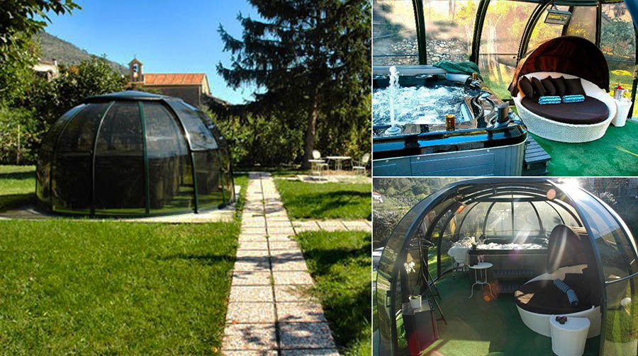 BL-810 minipiscina idromassaggio da esterno cupola