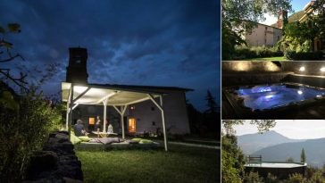 Minipiscina in locale di sasso