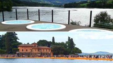 Minipiscina in passerella