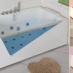 Vasca bagno a muro idromassaggio cromoterapia