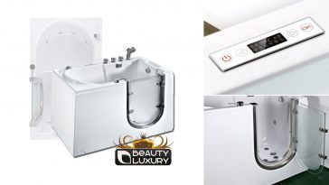 Vasca da bagno con idromassaggio per anziani e diversamente abili