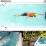 Nuoto controcorrente per allenamento nuotatori professionisti e no