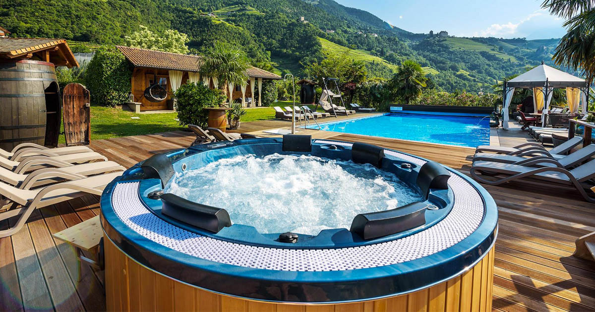 Minipiscina casa di montagna