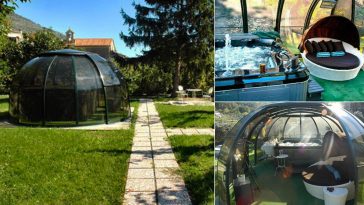 Glamping in minipiscina idromassaggio