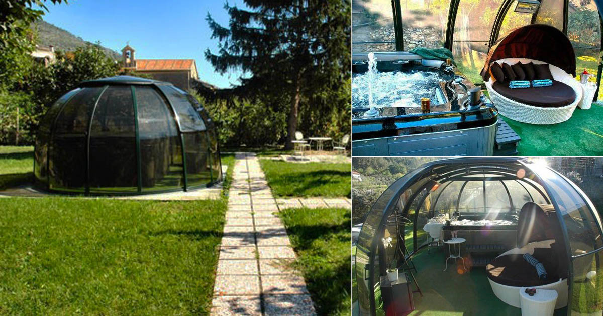 Glamping in minipiscina idromassaggio