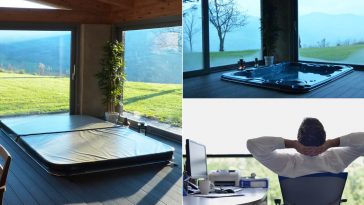 Minipiscina idromassaggio interna spa in casa