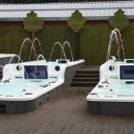 Minipiscine multipiano con vasca per il nuoto