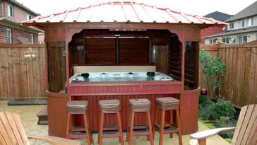 Mini piscina idromassaggio in bancone bar