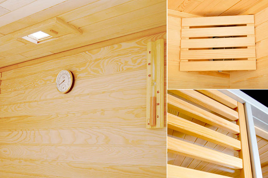 Dettagli sauna
