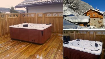Come arredare un terrazzo di montagna con una minipiscina