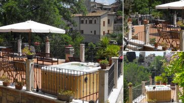 Minipiscina in terrazza solarium