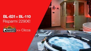 Compra una minipiscina ti regalo una sauna