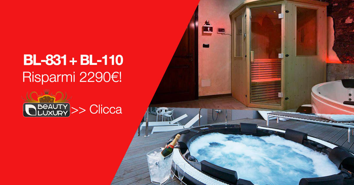 Compra una minipiscina ti regalo una sauna