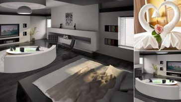 minipiscina idromassaggio in junior suite