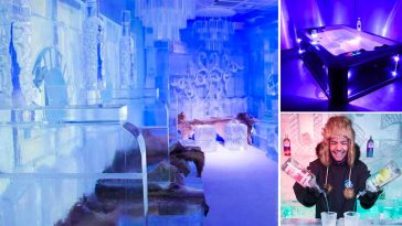 Minipiscina in ice bar