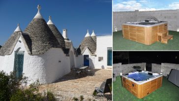 Minipiscina in trullo