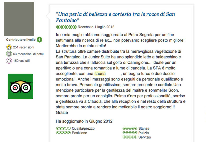 Trip-Advisor Petra Segreta