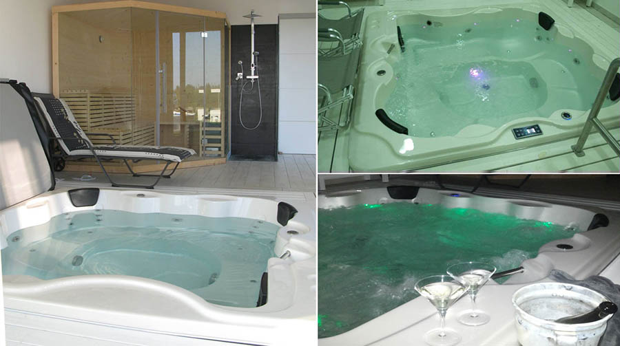 BL-801 minipiscina idromassaggi in autorimessa privata
