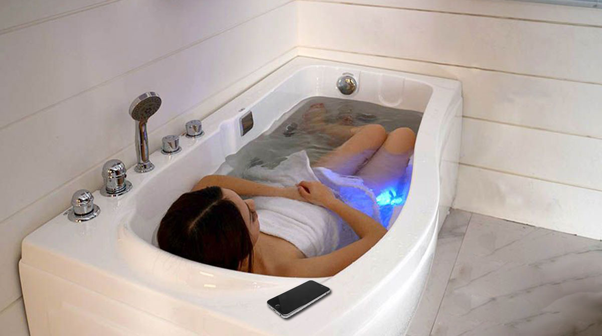 idromassaggio contro lo stress da dispositivi elettronici