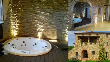 Minipiscina in casa colonica