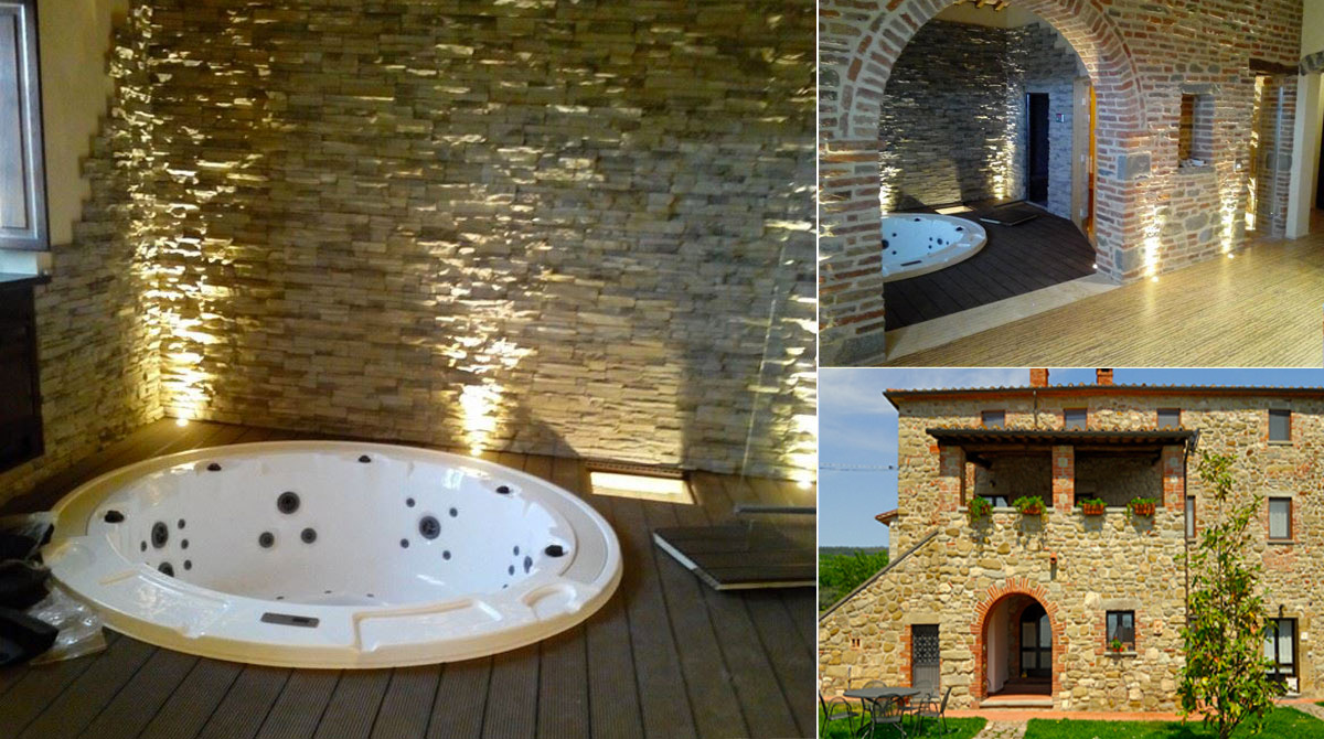 Minipiscina in casa colonica