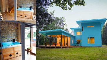 Minipiscina in passive house