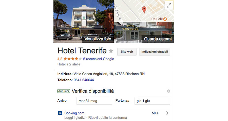 hotel tenerife google plus
