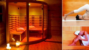 Yoga in Sauna