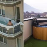 Minipiscina sul terrazzo