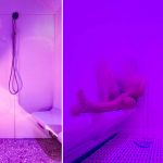 Bagno turco doccia purple rain
