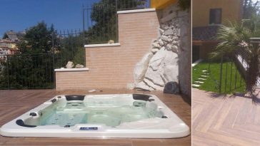 Minipiscina idromassaggio nel tuo disimpegno esterno