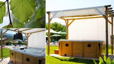 Minipiscina idromassaggio nel tuo gazebo tenda