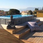 Minipiscina idromassaggio sopraelevata nella tua terrazza attico