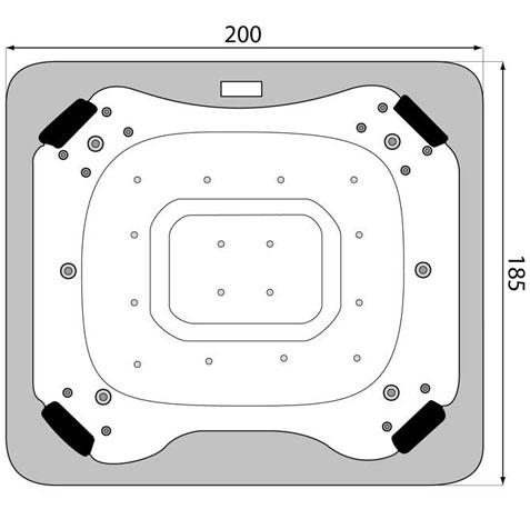 BL-806 minipiscina idromassaggio scheda tecnica