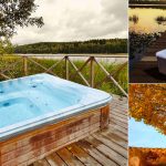 Minipiscina idromassaggio da esterno anche in autunno