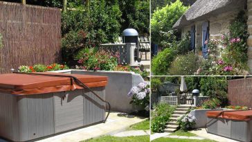 Minipiscina idromassaggio giardino irlandese